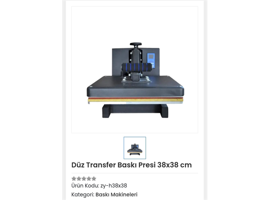 38X38CM MANUEL  TRANSFER BASKI PRESI