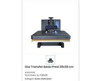 38X38CM MANUEL  TRANSFER BASKI PRESI