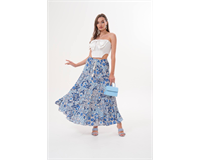 Gelincik Desenli Viskon Etek