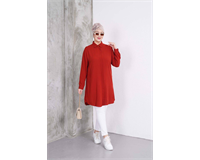 Büyük Beden Düz Renk Viskon Tunik