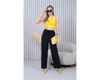 Siyah Viskon Pantolon